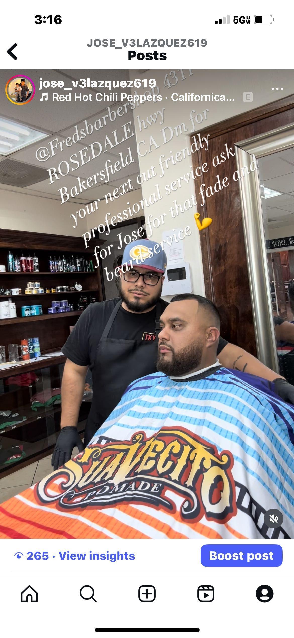 Fred's Barbershop